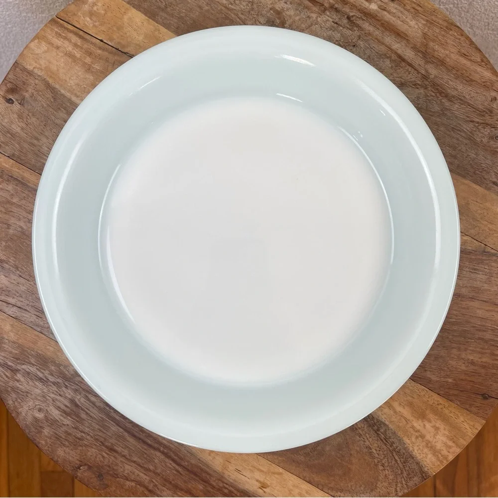 Vintage l 50s Pyrex Ovenware Milk Glass Round Rockabilly Pie Quiche Baking Dish